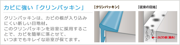 カビに強い「クリンパッキン」